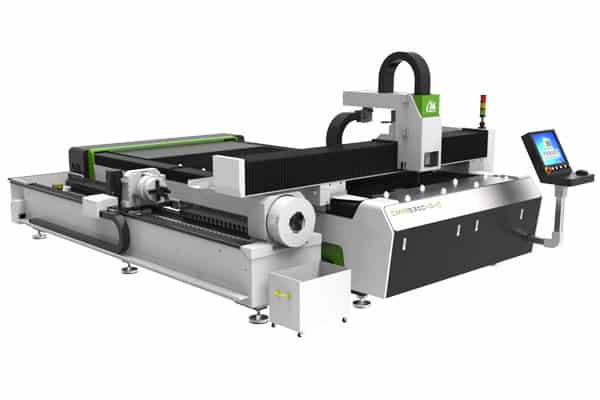 Cortadora laser para corte de placas de metal y tubos.